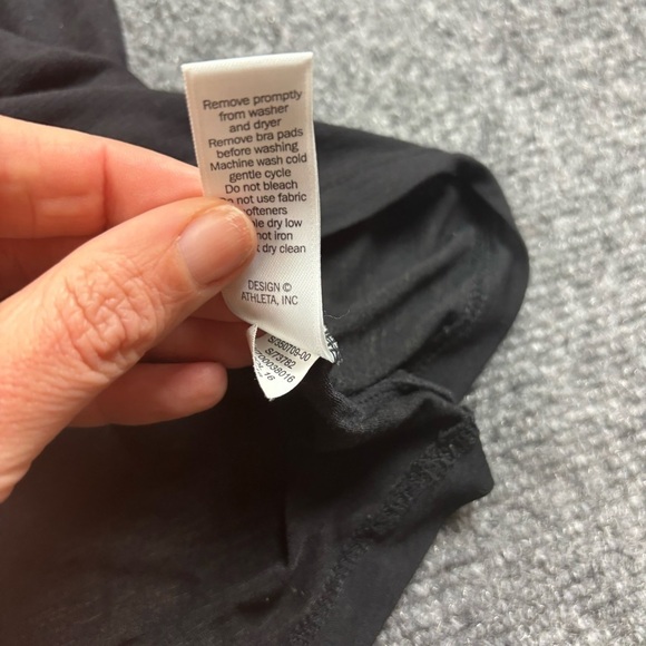 ATHLETA Women’s Black Built-In Bra Athletic Workout Tank Top size: Medium - Picture 7 of 10